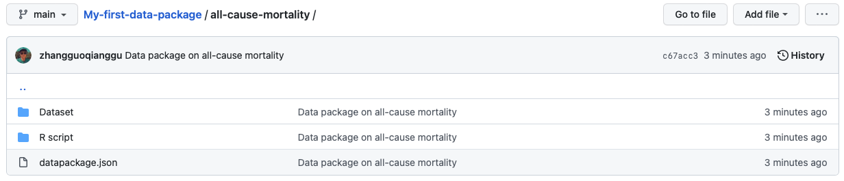 Data Package for all-cause mortality